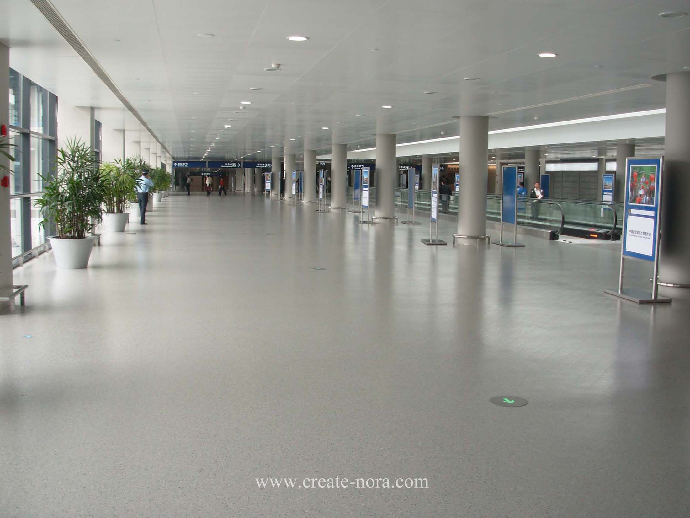 the photo of nora rubber flooring in Pudong International Airport Terminal 2 6